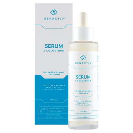 GENACTIV Genactiv, Serum z Colostrum do skóry głowy i włosów, 100 ml — Składniki i ocena