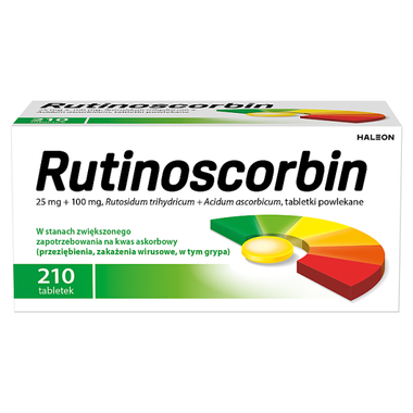 Rutinoscorbin, 210 tabletek powlekanych