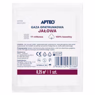 Gaza opatrunkowa jałowa APTEO, 0,25 m2