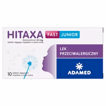 Hitaxa fast Junior 2,5 mg, 10 tabletek ulegających rozpadowi w jamie ustnej