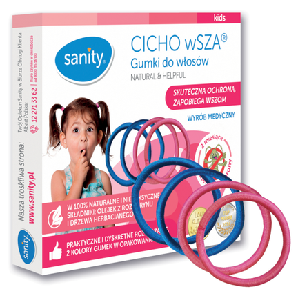 Cicho Wsza, gumka do włosów przeciw wszom, 4 sztuki - zdjęcie produktu