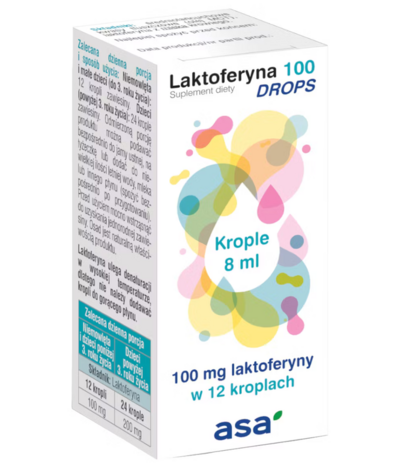 Laktoferyna 100 Drops, 8 ml