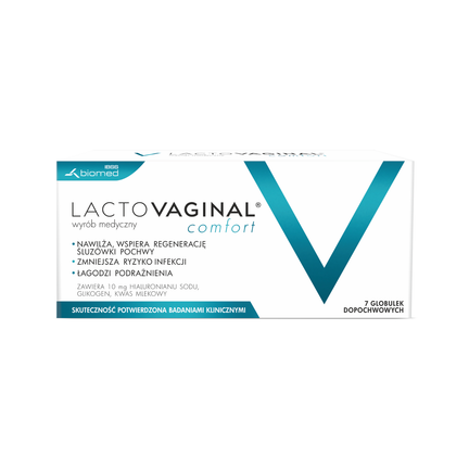 Lactovaginal Comfort, 7 globulek dopochwowych - zdjęcie produktu
