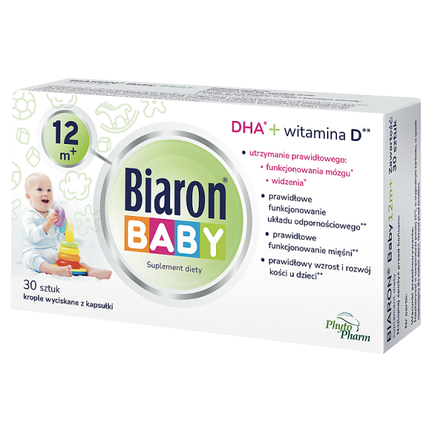 Bioaron Baby 12 m+, 30 kapsułek twist off - zdjęcie produktu