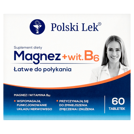 Magnez + Vit. B6, 60 tabletek - zdjęcie produktu