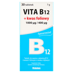 Vita B12 + kwas foliowy, 30 tabletek do ssania