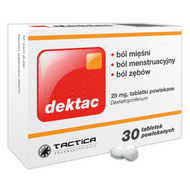 Dektac 25 mg, 30 tabletek powlekanych