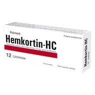 Hemkortin-HC, czopki 12 sztuk