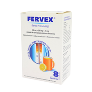 Fervex, granulat do sporządzania roztworu doustnego, 8 saszetek (import równoległy)