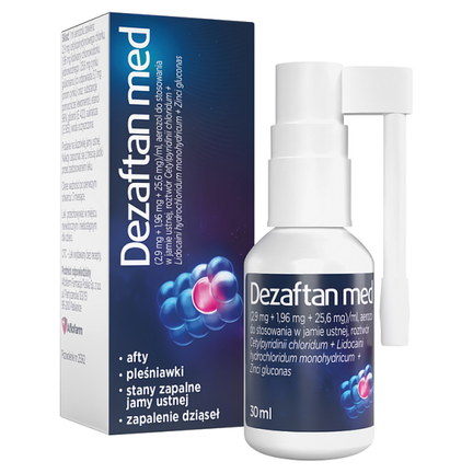 Dezaftan med, aerozol do stosowania w jamie ustnej, 30 ml - zdjęcie produktu