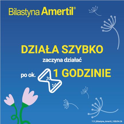 Bilastyna Amertil, 20 mg, 20 tabletek - BIOFARM
