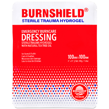 Burnshield, Hydrożelowy opatrunek na oparzenia, 10 cm x 10 cm, 1 sztuka - zdjęcie produktu