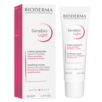 BIODERMA Bioderma Sensibio Light, krem łagodząco-nawilżający o lekkiej konsystencji, 40 ml