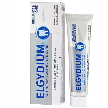 PIERRE FABRE Elgydium, pasta do zębów przeciw przebarwieniom, 30 ml — Inhaltsstoffe i ocena