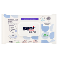 Seni Care Aqua, chusteczki pielęgnacyjne, 48 sztuk