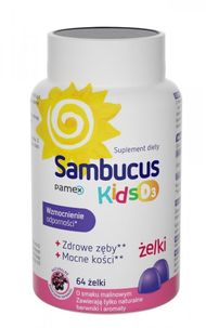 Sambucus Kids D3, żelki, 64 szt.