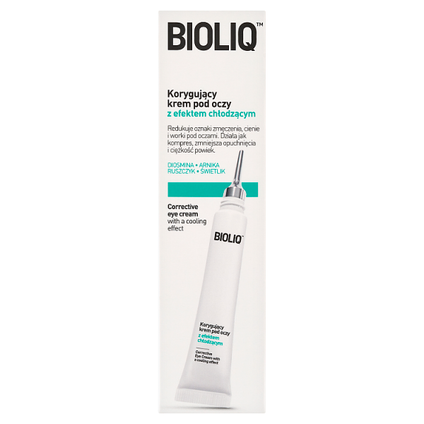 AFLOFARM FARMACJA Bioliq Pro, korygujący krem pod oczy z efektem chłodzącym, 10 ml — Składniki i ocena
