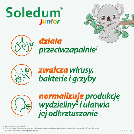 Soledum junior, 100 mg, 20 kapsułek dojelitowych - KLOSTERFRAU