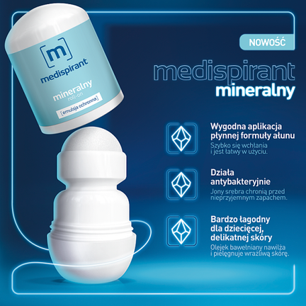 Medispirant mineralny, antyperspirant, 40 ml - AFLOFARM FARMACJA