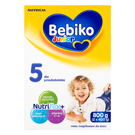 Bebiko Junior 5 Mleko modyfikowane dla dzieci już od 2,5 roku życia, 2 x 400 g - zdjęcie produktu