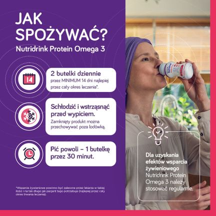 Nutridrink Protein Omega 3, smak truskawkowo-malinowy, 24 x 125 ml - Układ pokarmowy