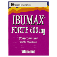 Ibumax Forte 600 mg, 10 tabletek powlekanych