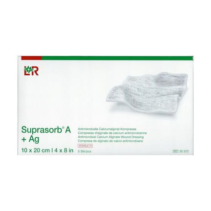 Suprasorb A+Ag, 10 cm x 20 cm, sterylny opatrunek, 1 sztuka - zdjęcie produktu