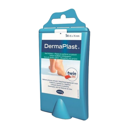 DermaPlast, hydrokoloidowe plastry na pęcherze na piętach, 5 sztuk - zdjęcie produktu