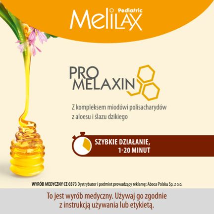 Melilax Pediatric, mikrowlewka doodbytnicza, 6 wlewek po 5 g - ROZTWÓR
