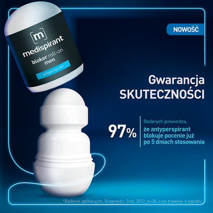 Medispirant bloker roll-on men, 40 ml - Dorosły