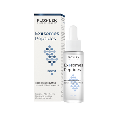 FLOS-LEK Floslek BioTech Concept Exosomes Peptides, serum do twarzy z egzosomami 7,5 Boost, ujędrniające i rewitalizujące, 30 ml — Składniki i ocena
