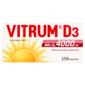 Vitrum D3, witamina D 4000 j.m., 150 kapsułek  - SUPLEMENT DIETY