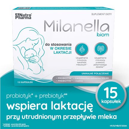 Milanella Biom, 15 kapsułek - SUPLEMENT DIETY