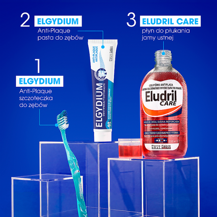Elgydium Anti-Plaque, antybakteryjna pasta do zębów, 75 ml