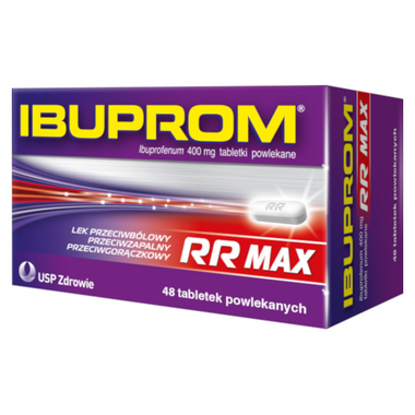 Ibuprom RR Max 400 mg, 48 tabletek powlekanych