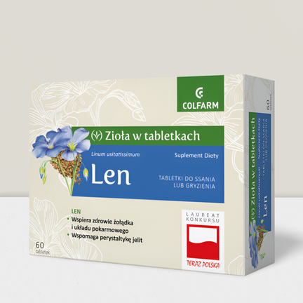 Len, Colfarm, 60 tabletek - SUPLEMENT DIETY