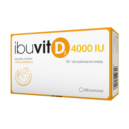 Ibuvit D3 4000 IU, 30 kapsułek miękkich - PRODUKT LECZNICZY NIEREFUNDOWANY OTC