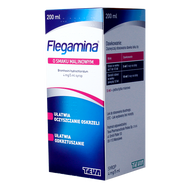 Flegamina o smaku malinowym, 4 mg/5 ml, syrop, 200 ml