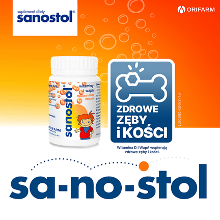 Sanostol, 30 tabletek musujących do ssania - ORIFARM HEALTHCARE A