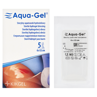 Aqua-Gel, 6 cm x 12 cm, opatrunek hydrożelowy, 1 opatrunek