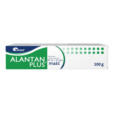 Alantan Plus (20 mg + 50 mg)/g, maść, 100 g - zdjęcie produktu