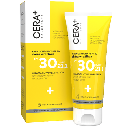 SYNOPTIS PHARMA CERA+ krem ochronny SPF30 skóra wrażliwa, 50 ml — Składniki i ocena