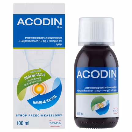 Acodin duo, syrop przeciwkaszlowy 0,3/100 ml - zdjęcie produktu