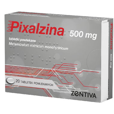 Pixalzina 500 mg, 20 tabletek powlekanych