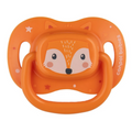 Canpol babies Smoczek silikonowy 0-6m symetryczny Cute Animals pomarańczowy, 1 sztuka  - zdjęcie produktu
