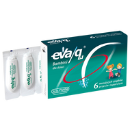Eva/qu Bambini, musujące czopki przeciw zaparciom dla dzieci, 6 sztuk