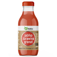 Jabłko, żurawina, granat, sok bez cukru, 300 ml