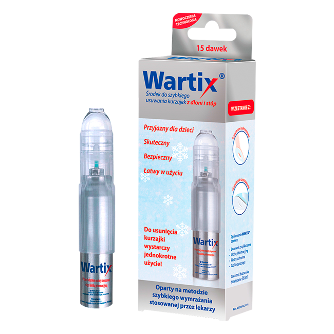 Wartix, środek do usuwania kurzajek, spray, 38 ml