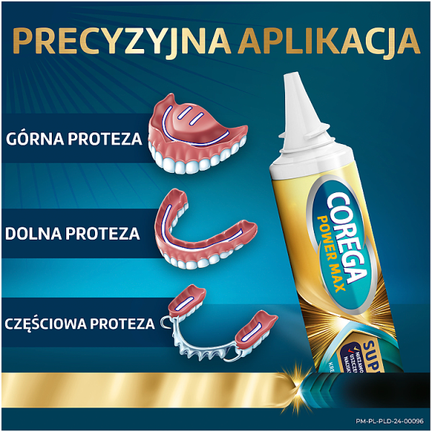 Corega Power Max Supreme All-in-1, krem mocujący do protez zębowych, 40 g