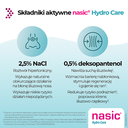 Nasic Hydro Care, aerozol do nosa, 15 ml - HALSA PHARMA